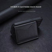 Portefeuille miniature en cuir PU imperméable, porte-cartes, bord cousu, multicolores, pour hommes et femmes, usage quotidien