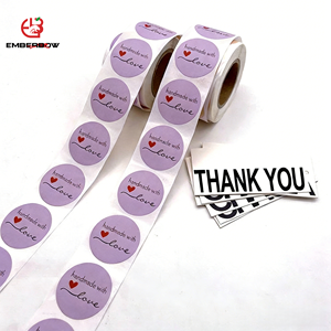 EBB Custom Halloween Spooky Waterproof Round Stickers Glossy Sticker Roll Halloween Candle Gift Packaging Adhesive <b>Labels</b> - Product Image 1