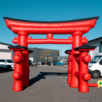 Arche de décoration gonflable Torii japonaise personnalisée pour festival, fête ou événement