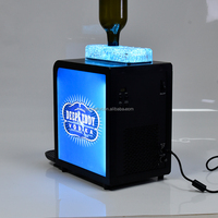 Distributeur de liqueur de bar à bouteille unique Vodka Whisky Shot Refroidisseur de vin Machine à refroidir les boissons en acier inoxydable Distributeur de vin Réfrigérateur