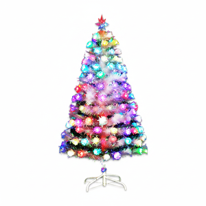 Para UL certificado 6FT/208T LED blanco Navidad copo de nieve accesorio de alta calidad con bisagras automático Artificial Set para decoración del hogar - Product Image 4