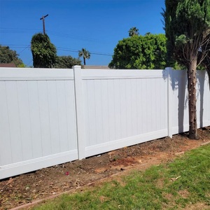 Nhà Máy Giá Trắng tấm nhựa chịu thời tiết chi phí thấp dễ dàng cài đặt nhà ngoài trời hàng rào PVC hàng rào riêng tư - Product Image 3