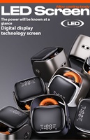 Auriculares Bluetooth QD6 Mini Personalizados con Clip para la Oreja, Pantalla LED Giratoria, Reducción de Ruido ENC, Auriculares Deportivos Inalámbricos