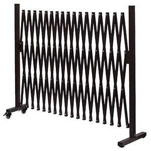 Metal genişletilebilir 9 feet köpek kapısı, taşınabilir akordeon güvenlik bariyeri, kapalı ve açık, geri çekilebilir Pet kapısı - Product Image 4