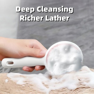 Sikat Mandi Pijat Hewan Peliharaan Taimipet SKUF-3 dengan Dispenser Sampo, Bahan ABS TPR Lembut, Scrubber Semprot untuk Anjing Kucing, Pembersih Mendalam Busa Melimpah untuk Bulu - Product Image 2