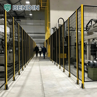 Valla de Seguridad para Robots de Fabricación Automotriz, Malla Galvanizada Resistente a Impactos, Vallas para Talleres de Líneas de Producción Robóticas de Ensamblaje de Automóviles