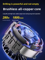 Perceuse électrique sans fil Dongcheng 20V à mandrin à dégagement rapide DCJZ1250SQM, couple de 50 Nm, réversible, multifonction, batterie 2.0Ah