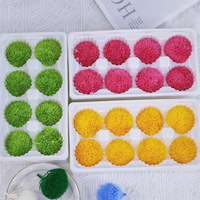 Karangan Bunga Abadi Anyelir Hijau Berbulu 4-5Cm Grosir, 8pcs, untuk Hari Ibu & Wisuda