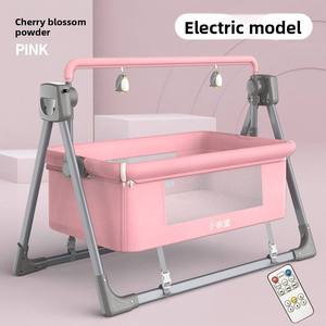 Berceau mobile pour nouveau-né, lit d'appoint réglable, berceau multifonctionnel pliable électrique pour chambre à coucher et salon - Product Image 6