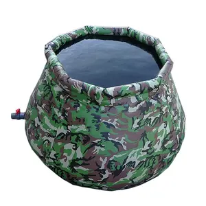 High quality 90L Open top flexible water tank PVC onion water storage tank collapsible rain barrel tank