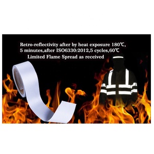 Vêtements de travail de haute qualité HengHui HF100-500series <span class=keywords><strong>FR</strong></span> <span class=keywords><strong>Argent</strong></span> <span class=keywords><strong>100</strong></span>% Aramide Respirant Logo personnalisé Tissu réfléchissant haute visibilité - Product Image 4