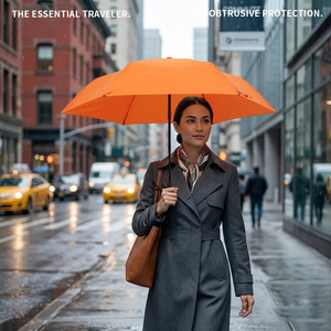 Wholesales Luxury Automatic Folding Portable <b>Umbrella</b> Windproof 3 Fold <b>Umbrellas</b> With Logo for Rain - Product Image 6