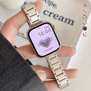 Moda mujer tres cuentas enlaces Metal Acero inoxidable reloj <span class=keywords><strong>correa</strong></span> para <span class=keywords><strong>Apple</strong></span> <span class=keywords><strong>Watch</strong></span> <span class=keywords><strong>Correa</strong></span> - Product Image 5