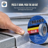 Bande d'étanchéité en aluminium et butyl, bande de réparation de fuites pour gouttières de toit, pour la construction