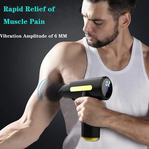 Mini Pistola de Masaje Portátil - Masajeador de Percusión de Tejido Profundo para Cuerpo Completo <span class=keywords><strong>con</strong></span> 12 Cabezales, 6 Velocidades, Batería de 1800mAh y Carga Tipo-C - Product Image 4