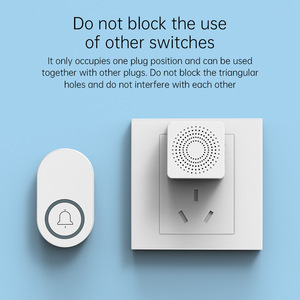 Sonnette sans fil domestique, prise USB, sonnerie longue portée, anti-vol, dispositif d'appel pour personnes âgées et enfants - Product Image 3