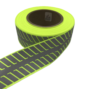 Nastro Riflettente Fotoluminescente all'Ingrosso, Fascia Iridescente Luminosa 5cm, Braccialetto a Strisce per Sicurezza Stradale, Poliestere Stampabile Non - Product Image 4