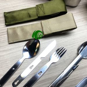 KANGO Camping Mess Kit <span class=keywords><strong>de</strong></span> acero inoxidable compacto todo en uno juego <span class=keywords><strong>de</strong></span> utensilios <span class=keywords><strong>de</strong></span> cocina al aire libre para mochilero, Senderismo y viajes - Product Image 5