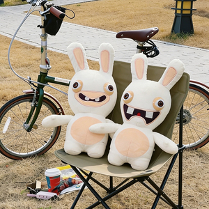 Peluche Lapin Drô<span class=keywords><strong>le</strong></span> et Mignon, Jouet en Peluche Doux avec Expression Gêneuse, Cadeau de Collection pour Enfants, Vente en Gros - Product Image 3