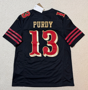 Nouveau <span class=keywords><strong>maillot</strong></span> des rivalités de <span class=keywords><strong>San</strong></span> <span class=keywords><strong>Francisco</strong></span> 2026 # <span class=keywords><strong>Maillot</strong></span> de football américain brodé 13 Brock Purdy Christian McCaffrey George Kittle Bosa - Product Image 3