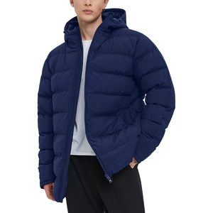 FOXA Mens Hooded Puffer <b>Jacket</b> Insulated Winter Waterproof Warm Coat Zipper Down Quilted <b>Jackets</b> - Product Image 1