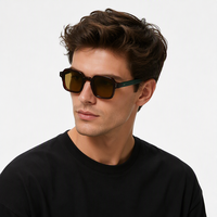Nouvelles Lunettes de Soleil Rectangulaires Vintage de Luxe UV400 à Monture Complète pour Femmes et Hommes, Haute Couture, Tendance, Personnalisables, en PC, Collection 2026