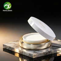 Dernier modèle de boîtier coussin d'air haut de gamme au design unique, conteneur vide rond en plastique pour fond de teint, vente en gros pour emballage cosmétique