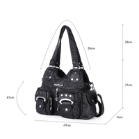Nouveau Sac Bandoulière Y2K Vintage en Jean Haut de Gamme Angelkiss 2026 pour Femme avec Détails Chaîne, Idéal pour le Commerce B2B