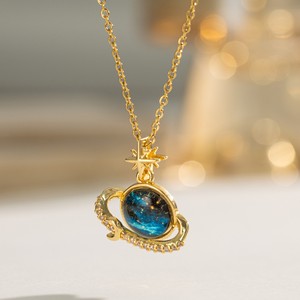 Collar de Acero Inoxidable con Luna y Estrella, Hipoalergénico, Chapado en Oro de 18k, con Colgante de Circonia para Mujer, Gran Venta - Product Image 3