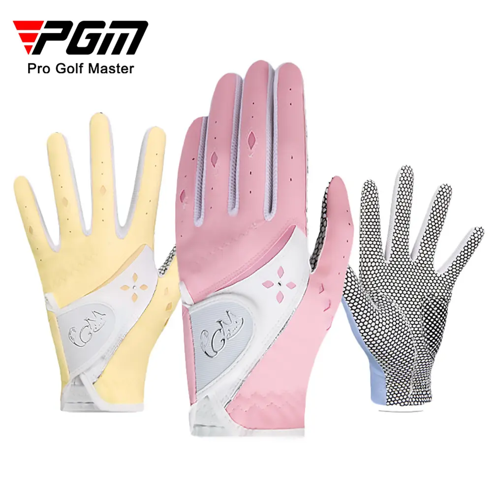 Летние тонкие женские перчатки для гольфа PGM в Корейском стиле