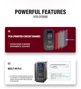 Variador de Frecuencia Delta VFD 1.5KW 380V C2000 Plus 2HP con Control Vectorial sin Sensor para Máquina de Curvar Tuberías y Mezcladora Pequeña - Product Image 5