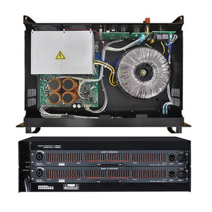 AK2800 Power Amplifier Stereo 2000 Ohm Stage Audio Equipment for Karaoke Conference KTV Bars Weddings - Product Image 1