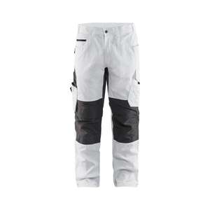 BLAKLADER - 109513301098C54 <b>Painters</b> <b>trousers</b> with stretch White/Dark grey - EAN 7330509658673 WORK <b>TROUSERS</b> CARGO WORK <b>TROUSERS</b> - Product Image 1