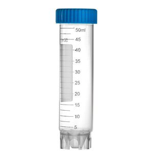 코타우스 LAB 용품 50 ml 플라스틱 시험관 플랫 하단 셀프 스탠딩 나사 뚜껑 원심 분리기 튜브 - Product Image 1