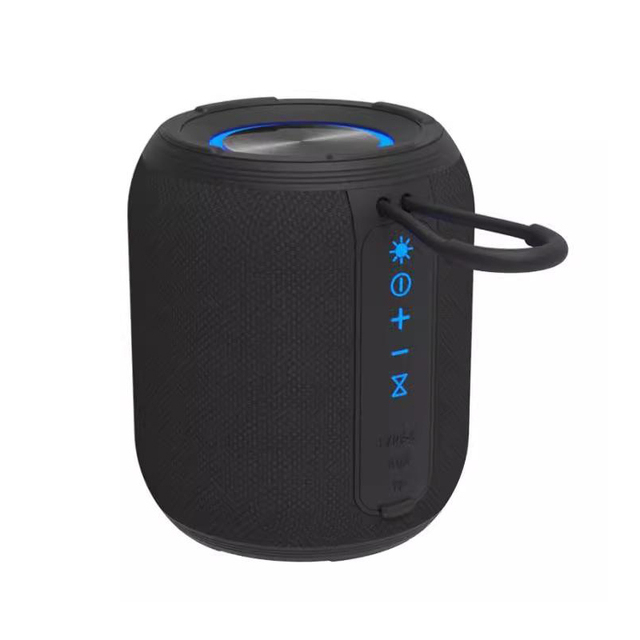 Portable Wireless Speaker with Surround Sound Heavy Bass Waterproof Design Blue Color for Outdoor Use