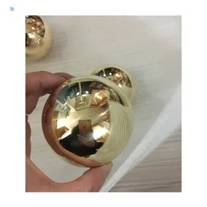 Esfera hueca de latón de alta calidad con orificio pasante, utilizada para sombra de lámpara