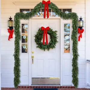Guirlande épaisse en cèdre vert réaliste, verdure artificielle pour intérieur et extérieur, décoration de Noël pour fenêtre et fêtes - Product Image 5