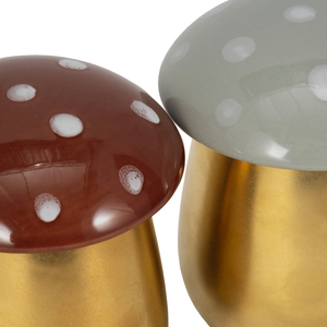 Candele profumate a forma di fungo con coperchio per uso interno ed esterno, set di candele votive fantasiose - Product Image 2
