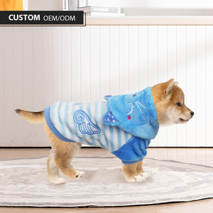 ओम गर्म खेल स्ट्रिप्ड सामग्री <span class=keywords><strong>x</strong></span> छोटे से Xxx बड़े आकार 100% पॉलिएस्टर गुलाबी नीले कुत्ते पनरोक कोट - Product Image 4