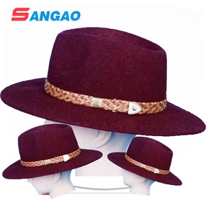 Cappello da Cowboy <span class=keywords><strong>Stetson</strong></span> <span class=keywords><strong>in</strong></span> Lana Perfetto e alla Moda per Uomo, Fedora <span class=keywords><strong>in</strong></span> <span class=keywords><strong>Feltro</strong></span> all'Ingrosso, Nuovo Stile e Design, Possibilità di Aggiungere il Tuo Logo - Product Image 5