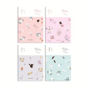 Cuaderno de Notas Floral, Diario, Artículo de Papelería para Estudiantes, Oficina, Escuela, Suministros, Diario A5, Cuaderno de Tapa Blanda - Product Image 2