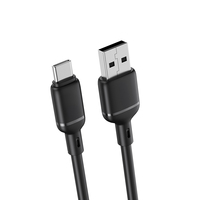 Cable de Datos Tipo-C de Carga Rápida PD de 100W 6A, TPE Trenzado, para Teléfono Móvil, Banco de Energía, Computadora y Tableta
