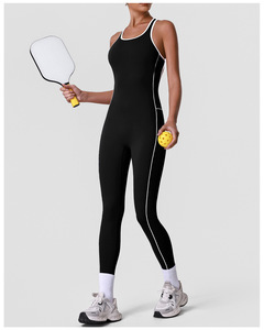 <span class=keywords><strong>Combinaison</strong></span> sans manches pour femme, col rond, une pièce, <span class=keywords><strong>combinaison</strong></span> sexy pour le yoga - Product Image 3