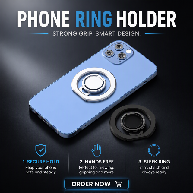 OEM ODM Custom Logo Foldable Magnetic Flexible Zinc Alloy Phone Ring Holder Wireless Charger Mobile Phone Finger Holder