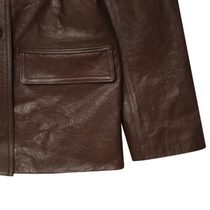 Chaqueta Corta Maillard para Mujer, Primavera y Otoño, Estilo Americano Retro, Informal, Elegante y Moderna, Chaquetas de Cuero para Mujer - Product Image 3