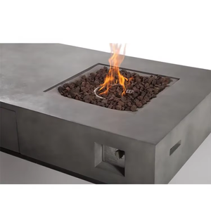 Modern Free Style Propane Gas <b>Fire</b> Table Outdoor <b>Fire</b> <b>Pit</b> with Corten Steel Construction 50000BTU Heating for Garden & Party Use - Product Image 4