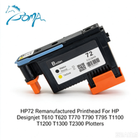 Cabezal de Impresión Remanufacturado HP72 Compatible con los Plotters Designjet T610 T620 T770 T790 T795 T1100 T1120 T1200 T1300