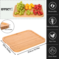 Plateau de service en bois écologique de haute qualité avec design divisé pour le sushi et le service de repas Vaisselle durable