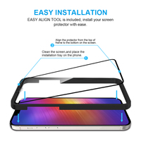 2 paquets de verre de protection d'écran en verre trempé antistatique ESD de qualité supérieure pour iPhone 12 13 14 15 16 17 Pro Max Plus