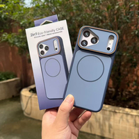 Coques de téléphone magnétiques colorées au design tendance avec emballage en boîte pour iPhone 18 Pro Max, coque écologique pour la série Samsung